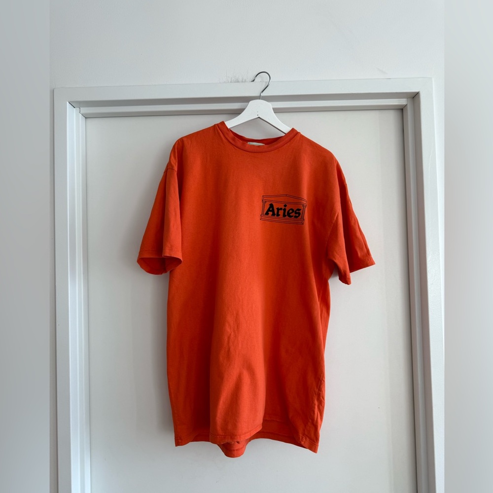 Aries Orange Fun Branded T-Shirt Size XL
